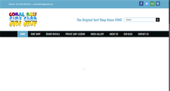 Desktop Screenshot of coralreefsurfshop.com